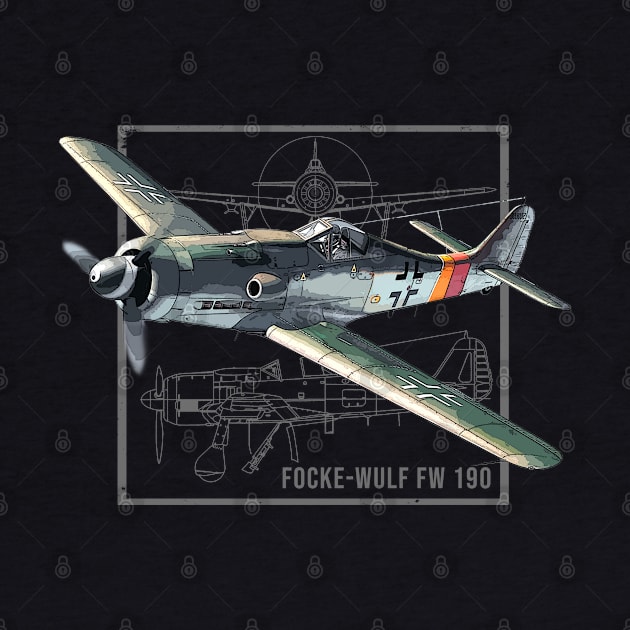 Focke-Wulf Fw 190 | WW2 Fighter Plane by Jose Luiz Filho